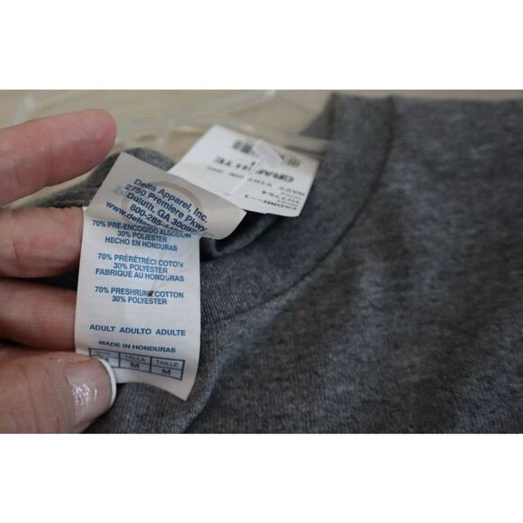 Delta Pro Weight 707764 Unisex Sz M Graphite Gray US Navy Vintage Style T-Shirt - Picture 4 of 5